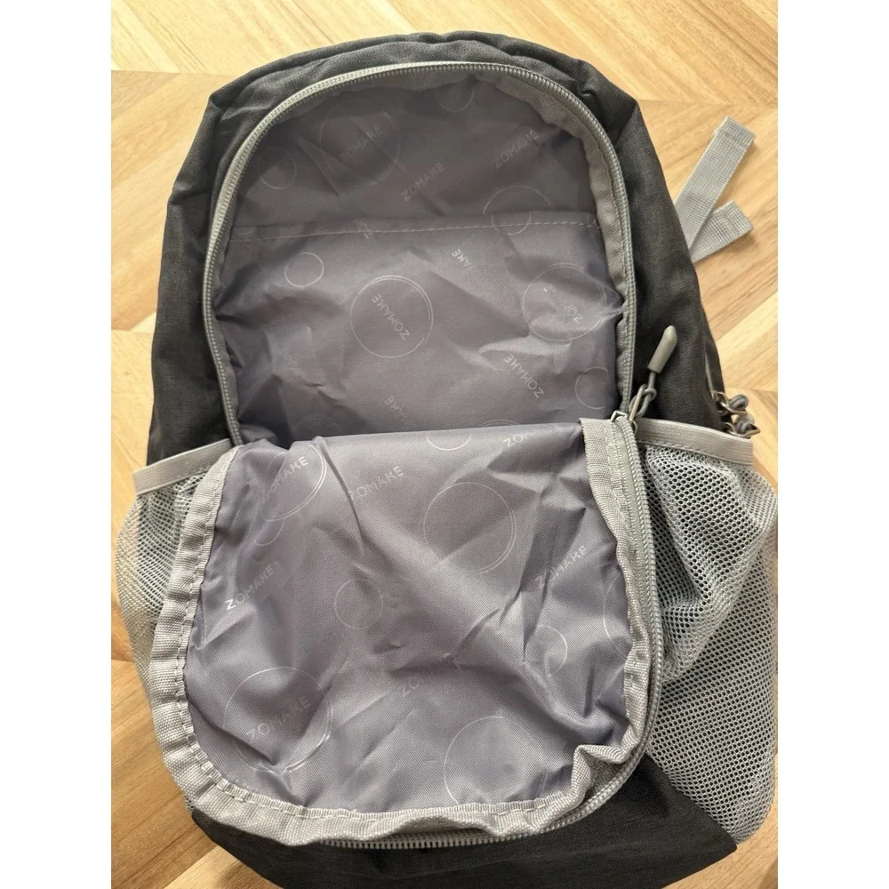 ZOMAKE Ultra Light Hiking Climbing Backpack 20L, Packable Small Blk/Gray‎ Travel